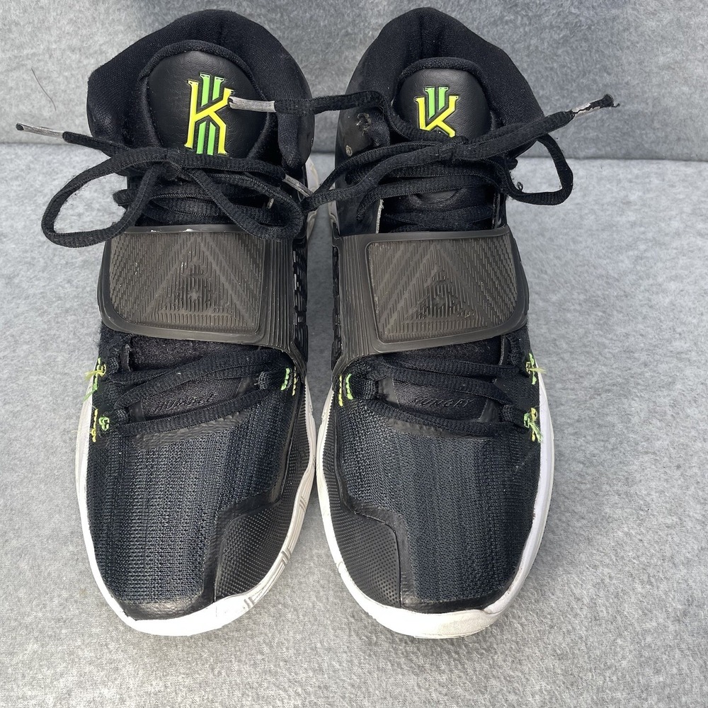 Nike Kyrie 6 GS "Shutter Shades" Youth Size 7Y Black White Volt Basketball Shoes